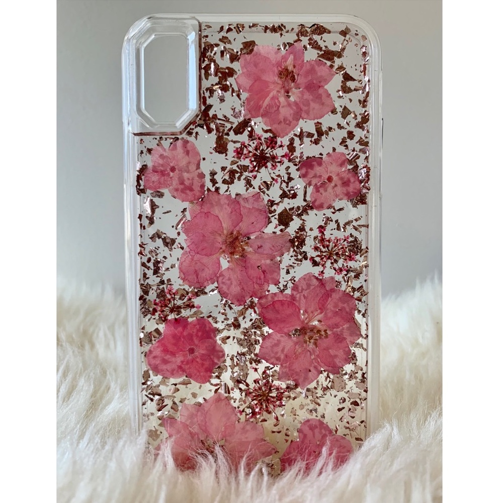🌸Pressed Pink Flower Case🌸